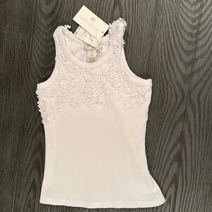 Caroline Constas Tank Top- Lace . New